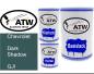 Preview: Chevrolet, Dark Shadow, GJI: 500ml Lackdose + 500ml Klarlack + 250ml Härter - Set, von ATW Autoteile West.